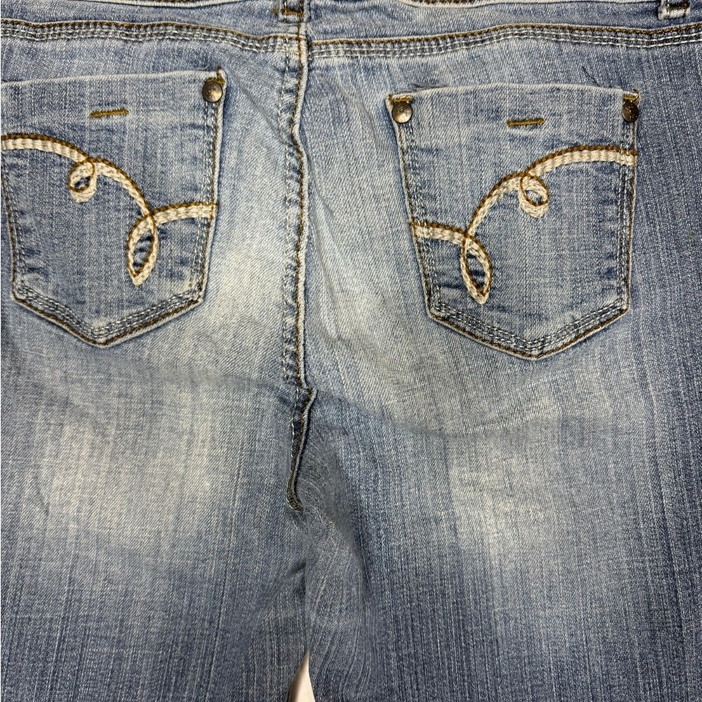 Vintage Y2K LEI Womens Sophia Hiphugger Flare Jean Sz 11 Low Rise 90s Brittany - Picture 7 of 10